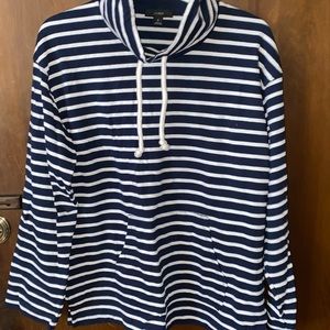 J. Crew Striped Turtleneck Sweater